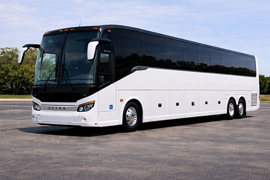 56-passenger charter bus rental Castroville TX